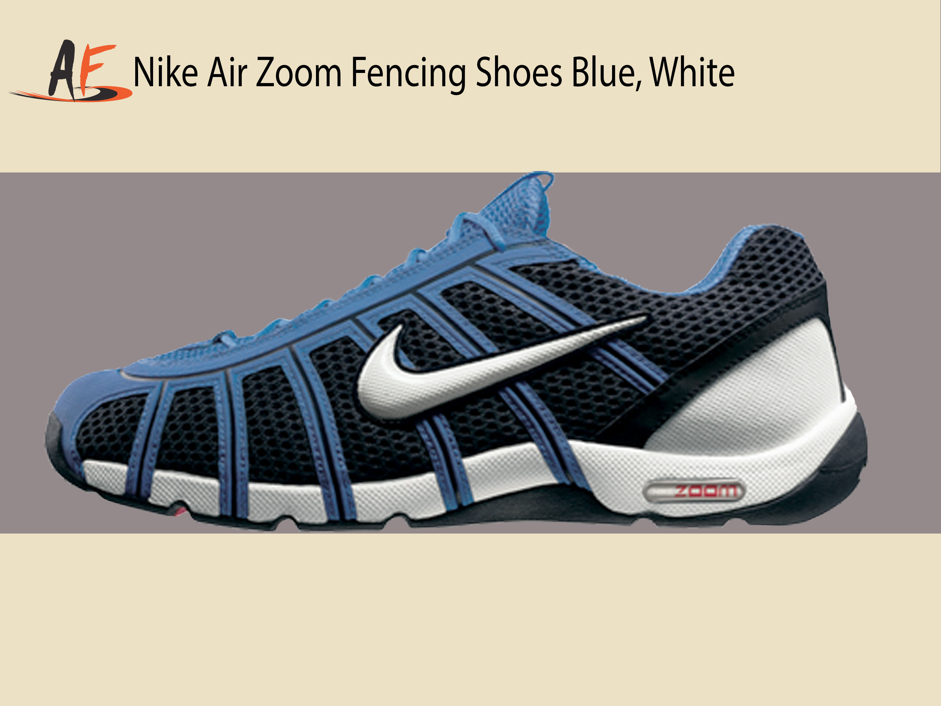 Tenis NIKE AIR NIKE AIR ZOOM FENCING SHOES OBSIDIAN/WHITELT PHOTO BLU